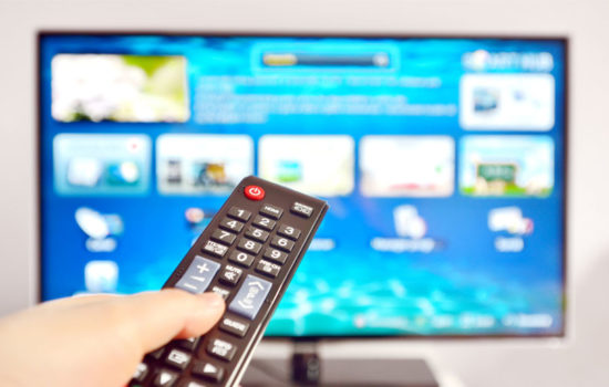 remote control and TV